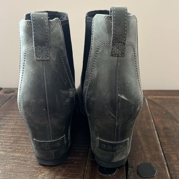 Sorel Wedge Mid Boot Waterproof Dark Gray Fog Size 10 Womens - Picture 2 of 10